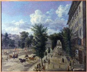 Boulevard des Capucines og den nedre gaten av vollen