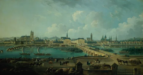 Panoramautsikt over Tours, 1787