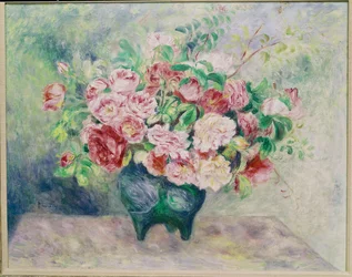 En blomsterbukett (olje på lerret)