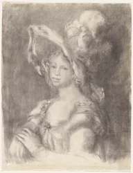 Byste av en ung kvinne (Mlle Dieterle)