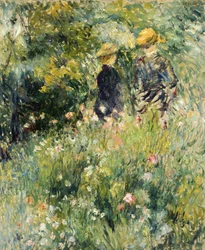 Samtale i en rosehage, 1876