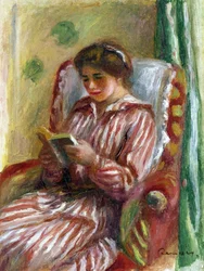 Gabrielle Reading - Maleri av Pierre Auguste Renoir (1841-1919)