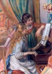 Jenter ved pianoet, 1892