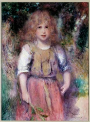 La petite bohemienne-maleri av Pierre Auguste Renoir (1841-1919) 1879 Privat samling