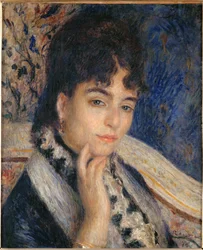 Fru Alphonse Daudet (olje på lerret)