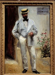 Portrett til fots av Charles Le Coeur (1830-1906), fransk arkitekt. Maleri av Pierre Auguste Renoir (1841-1919)