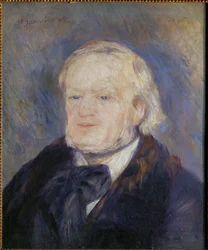 Richard Wagner malte i Palermo for en beundrer av komponisten (maleri på lerret)