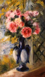 Roser i en blå vase, 1892