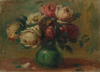 Roser i en vase, ca. 1890