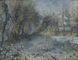 Snødekt landskap, 1870-1875