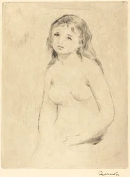 Study for a Bather Etude pour une baigneuse, sent på 1800- og tidlig på 1900-tallet.
