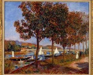 Argenteuil-broen. Maleri av Pierre Auguste Renoir (1841-1919)