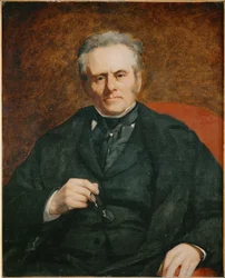 William Sisley, far til maleren Alfred Sisley (olje på lerret)