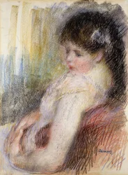 Kvinne sitter; Sittende kvinne, 1879