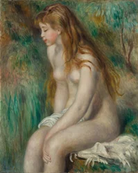 Ung jente som bader, 1892