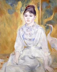 Ung jente med en svane, 1886