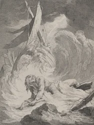 Lazarille ved hjemkomsten fra India er forliste..., ca. 1717-60.