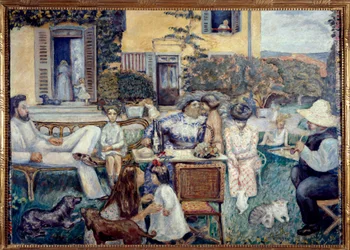 Bourgeois Afternoon or the Terrace Family, 1900