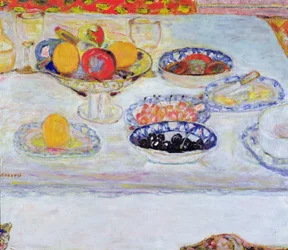 Skål og tallerkener med frukt, 1930-32