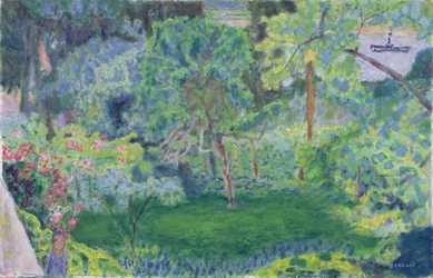 Landskap med lekter, ca. 1930