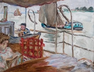 Misia Sert på Edwards#39; skip, cirka 1905 (olje på lerret)