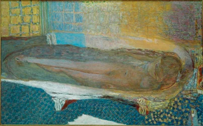 Naken i badekaret Naken kvinne i badekaret. Maleri av Pierre Bonnard