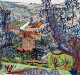 Landskap i Sør-Frankrike, ca. 1923 (olje på lerret)