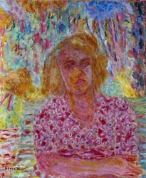 Portrett av Colette Carre. Maleri av Pierre Bonnard (1867-1947), 1900-tallet. Privat samling