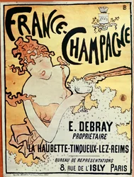 Reklameplakat for France Champagne, 1891