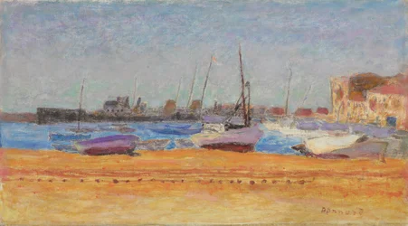 Havnen i Cannes; Le port de Cannes, ca. 1924 (olje på lerret)