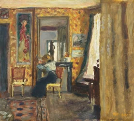Kvinne i et interiør, ca. 1908 (olje på lerret)