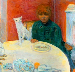 Kvinne med en katt, 1912