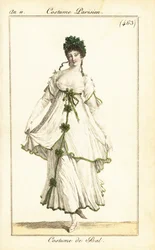 Kvinne danser på et ball, Paris