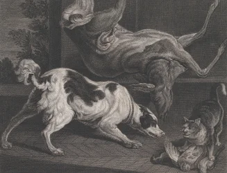 Hunder og stilleben, 1778