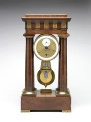 Desimalklokke, ca. 1798-1805 (furu, messing og emalje)