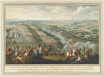 Slaget ved Poltava 27. juni 1709, etter 1724.