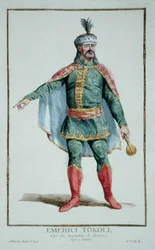 Emeric Thököly, leder for de ungarske opprørerne, fra 