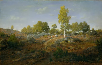 En sti mellom klippene, sannsynligvis 1861