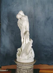 Dødsfigur som omfavner en naken kvinne (marmor)