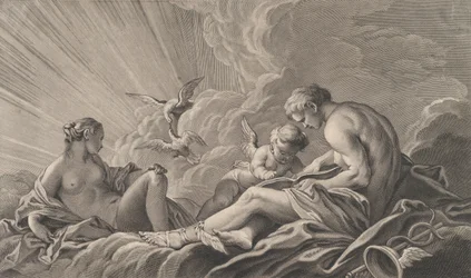 Kjærlighet instruert av Mercury, 1700-tallet.