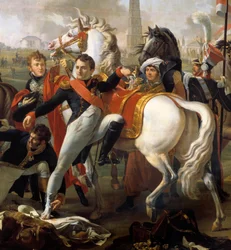 Napoleon I, sår foran Regensburg, behandles av kirurg Yvan, 23. april