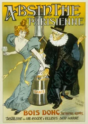 Fransk reklame av Pierre Henri Gelis-Didot og Louis Malteste for "Absinthe parisienne" ca. 1900 (plakat)
