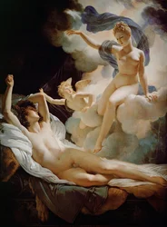 Iris og Morphee (olje på lerret)