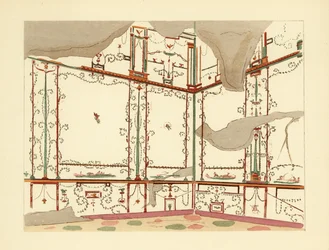Exedra i hundreårsdagens hus, Pompeii