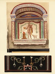 Lararium nisjemaleri dedikert til Hercules i et anneks (Casa del Cenacolo, V