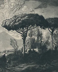 Vesuv fra Pompeii, 1919