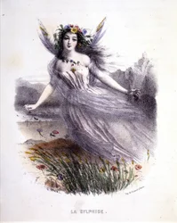 Fairy: La sylphide - i "Mythological women", av Mery og Foelix, ill. av G. Staal, red. av Gouet