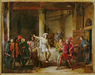 Jeanne d#39;Arc fengslet i Rouen - Jeanne d#39;Arc fengslet i Rouen … (maleri på lerret)