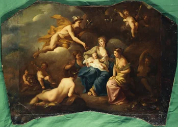 Bacchus#39; fødsel, ca. 1720 (olje på lerret)
