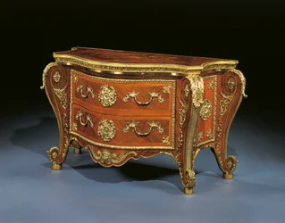 George III bombe commode, ca. 1760-65 (palisander, frukttre og intarsia)